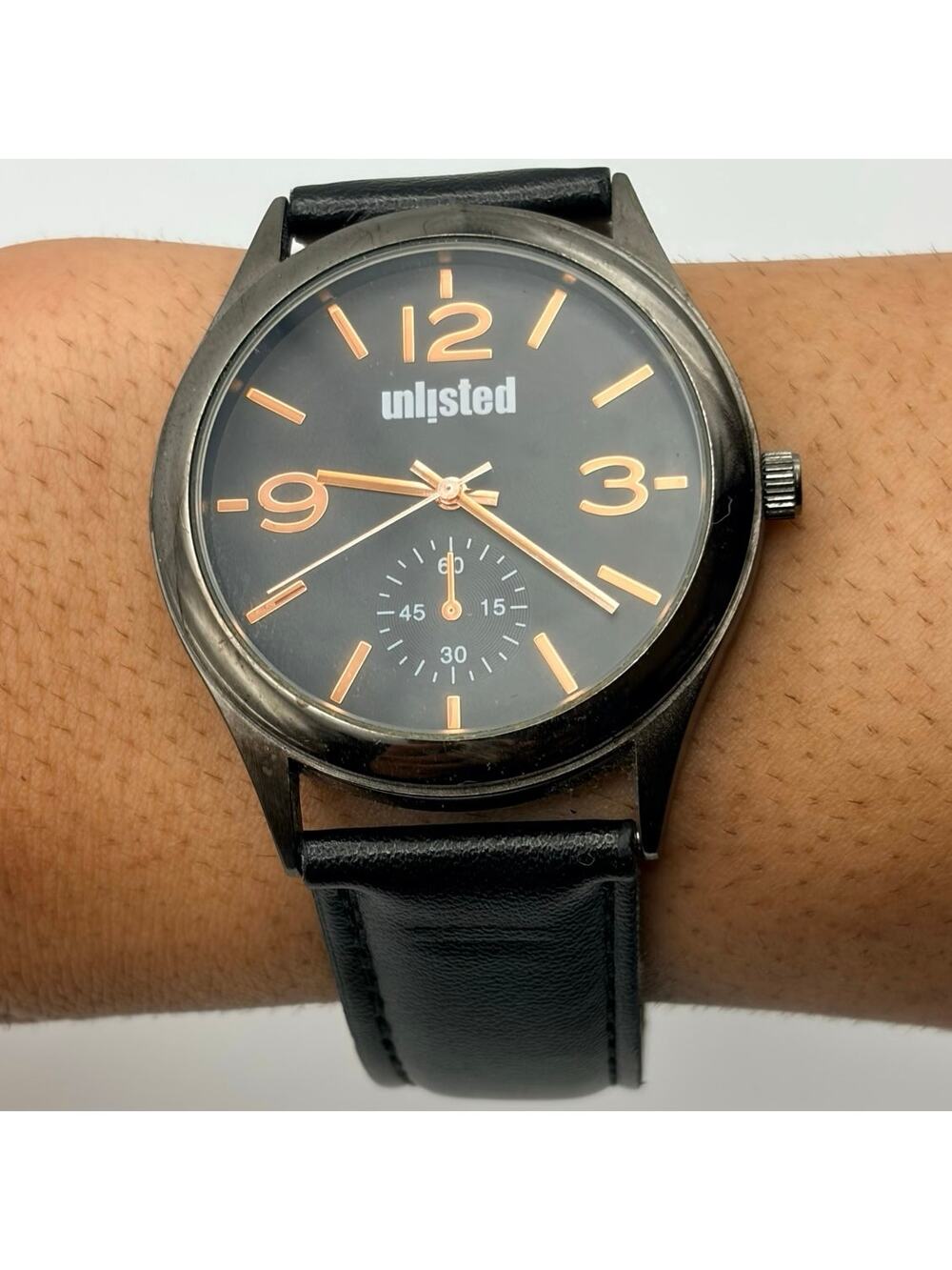 Black Unlisted Men’s Watch